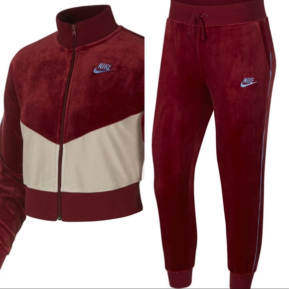 Nike Other - Nike Sportswear Heritage Velour Tracksuit XS